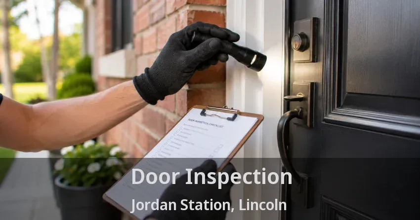 Door Inspection Jordan Station, Lincoln - ON