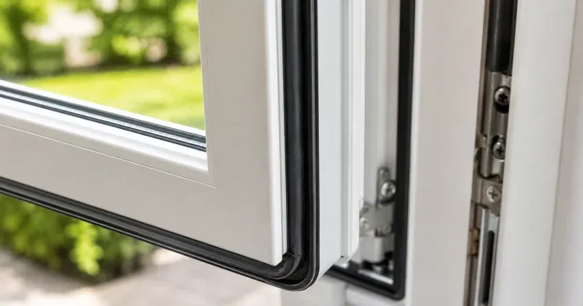 casement window cranked fully open in a Beamsville, Lincoln home
