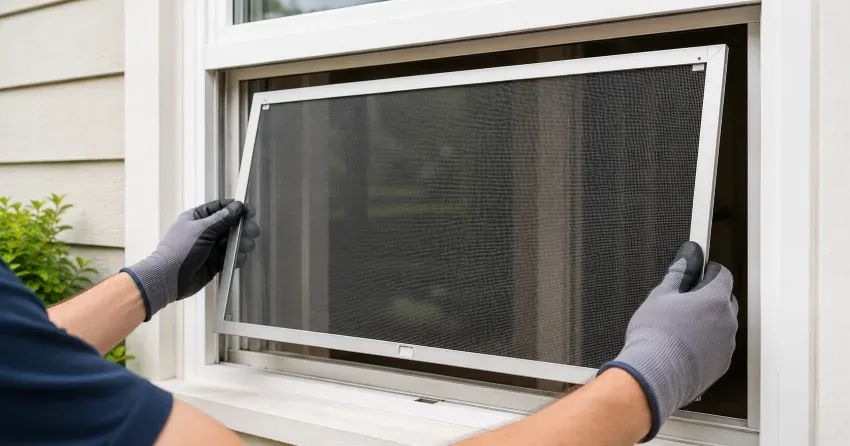 technician repairing a window sash and balance system in Jordan Station, Lincoln