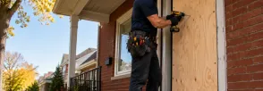 Temporary Door Securing Lincoln
